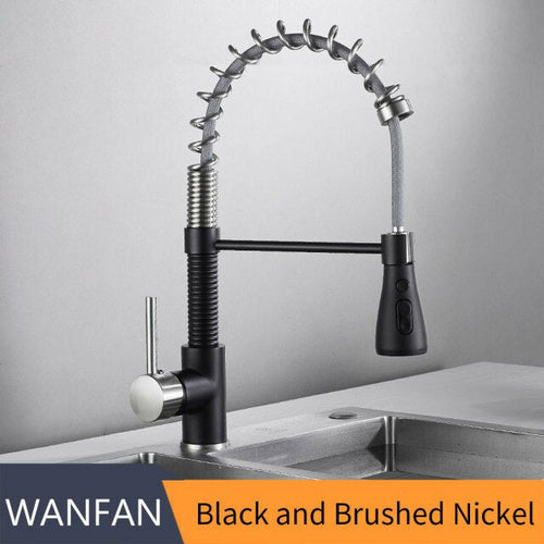 Kitchen Faucets Brush Brass Faucets for Kitchen Sink Single Lever