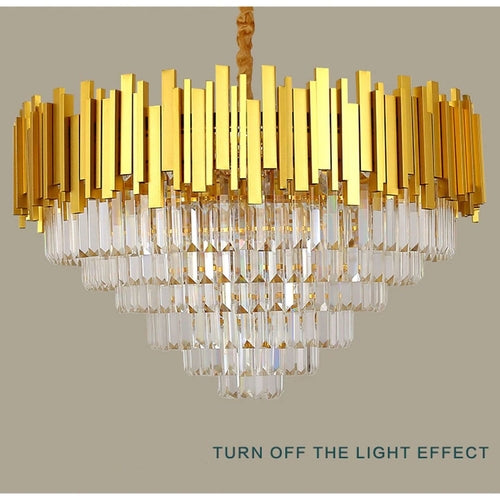 Luxury Living Room Crystal Gold Chandelier~4117