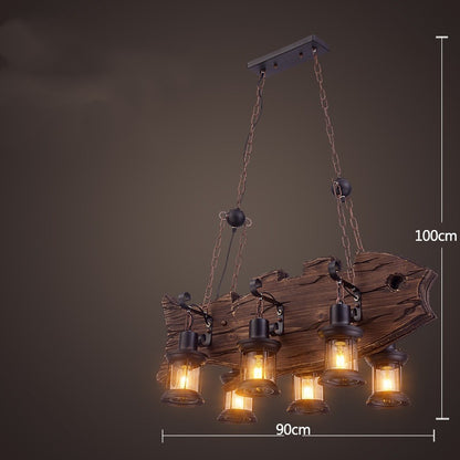 Bar American Chandelier Retro Chandelier Creative Lamp