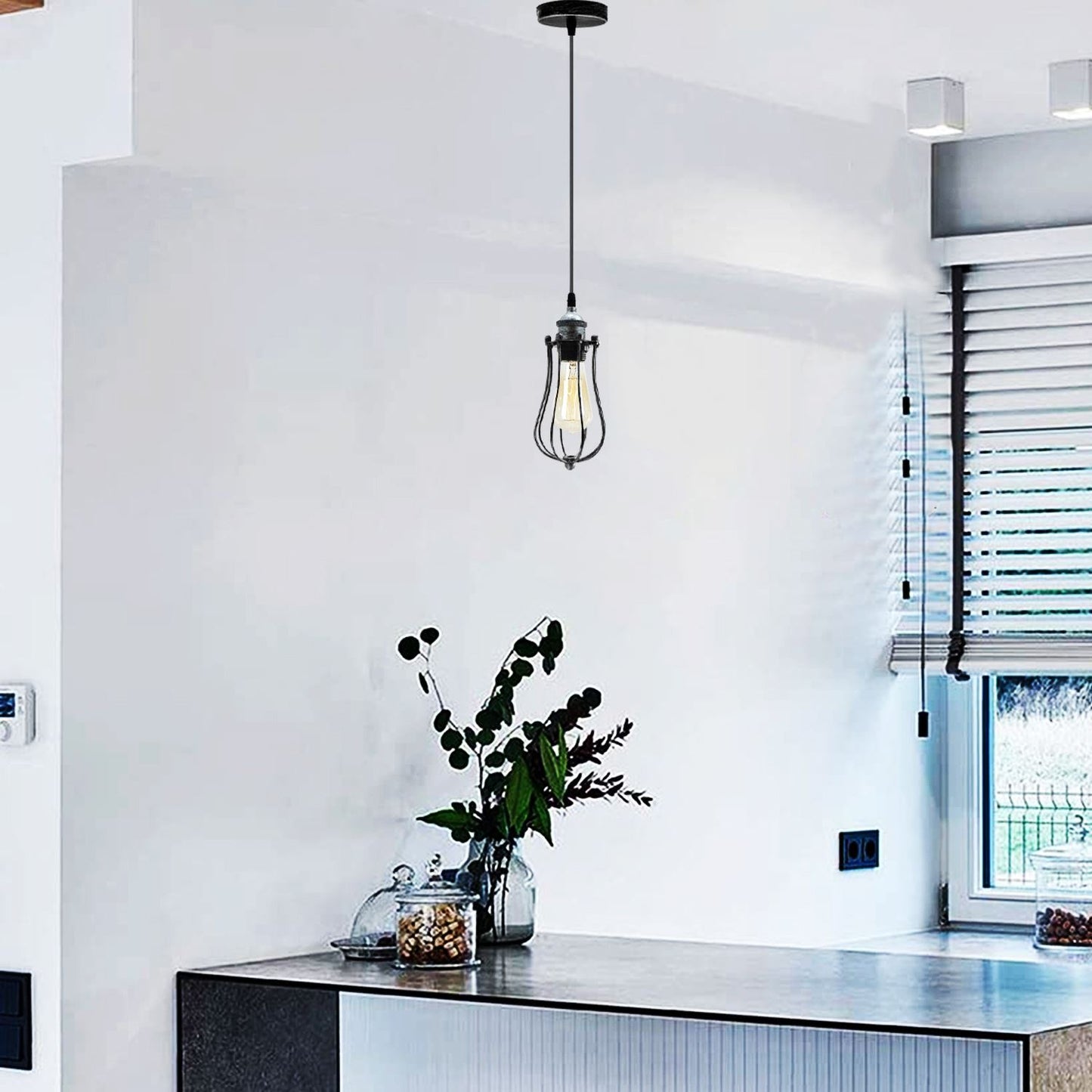 Cage Pendant Lights For Kitchen ~1193