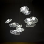Modern Glass Pendant Chandelier Light