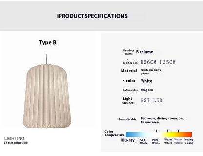 Minimalist Creative Foldable Origami Lantern Chandelier