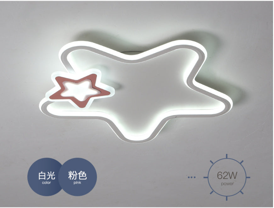 Children's Room Ceiling Led Bedroom Light Five-pointed Star Lamp