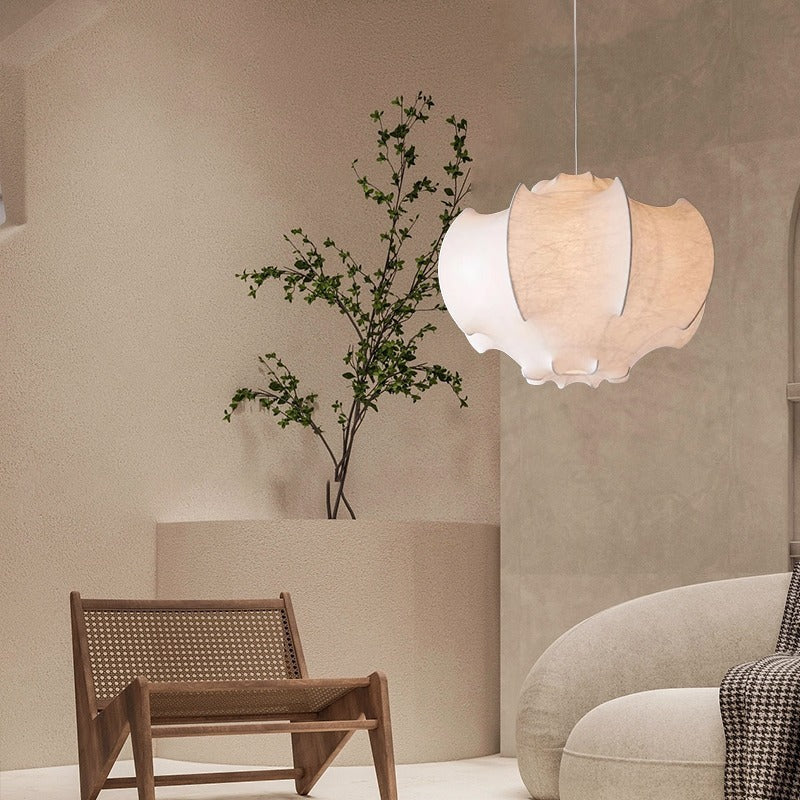 Master Bedroom Silk Chandelier French Retro Cream Style Lamps