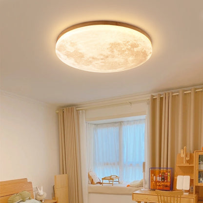 New Chinese Moon Nordic Creative And Cozy Room Bedroom Log Balcony Aisle LED Ceiling Light