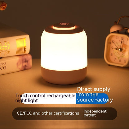 New Rechargeable Touch Small Night Lamp Atmosphere Bedside Lamp