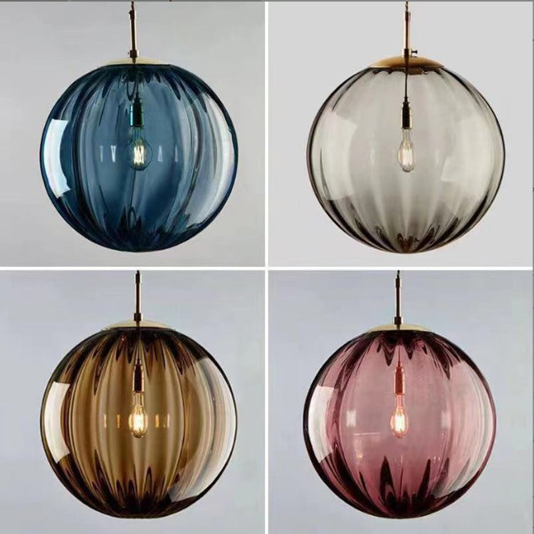 Simple Water-wave Glass Ball Creative Chandelier