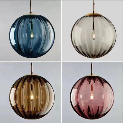 Simple Water-wave Glass Ball Creative Chandelier