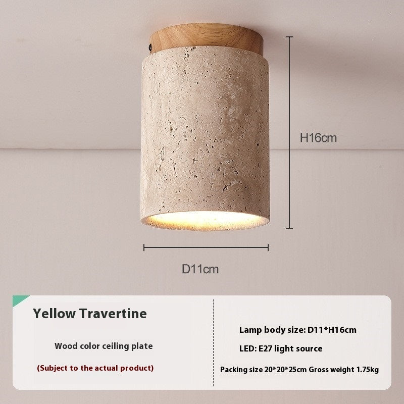 Silent Wind Aisle Balcony Yellow Hole Black Cave Stone Ceiling Light
