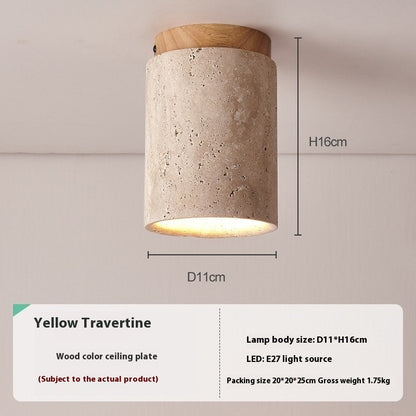 Silent Wind Aisle Balcony Yellow Hole Black Cave Stone Ceiling Light