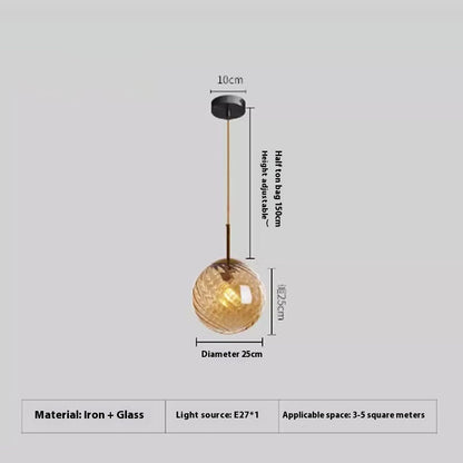 Internet Hot Glass Chandelier Living Room Bedroom