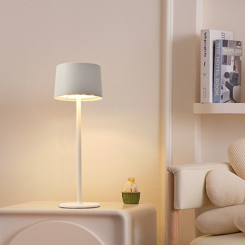 High Foot Bar Atmosphere Mushroom USB Charging Touch Metal Table Lamp