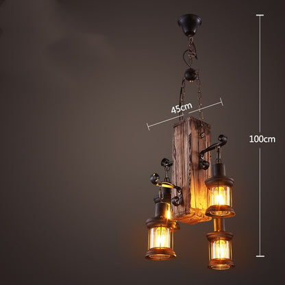 Bar American Chandelier Retro Chandelier Creative Lamp