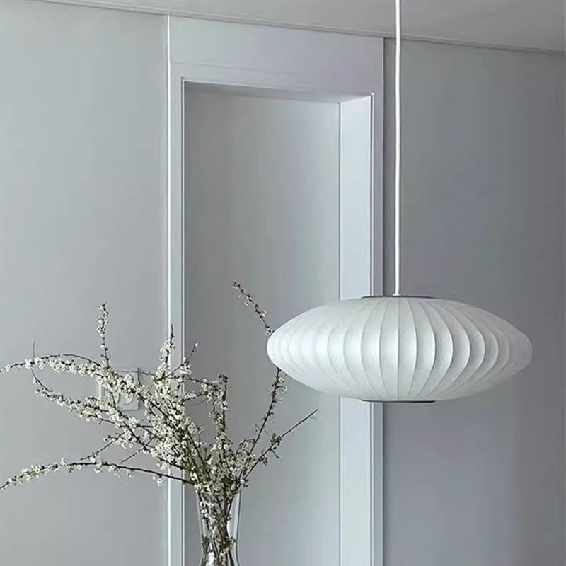 Nordic Silk-like Hanging Restaurant Silent Cage Flat Bedroom Lamps