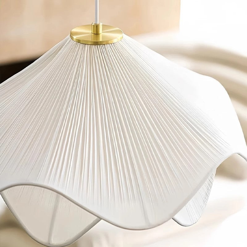 Bedroom Light Yarn Petal Chandelier Living Room Study Fabric Lamp