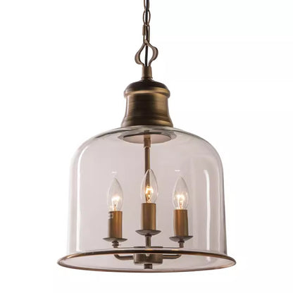 Retro Retro Simple Personality Transparent Glass Chandelier