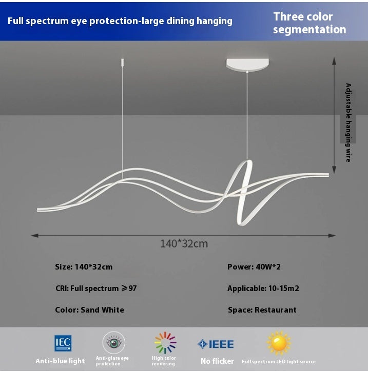 Dining Room Chandelier Modern Minimalist Creative Abstract Lamps