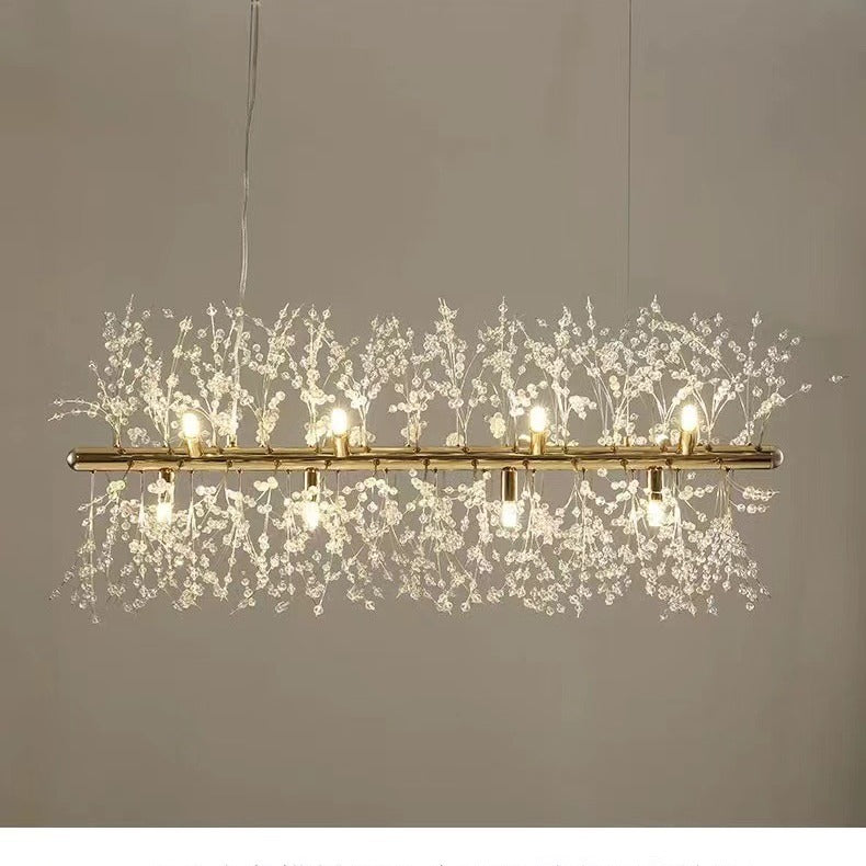 Lamp In The Living Room Dandelion Crystal Chandelier