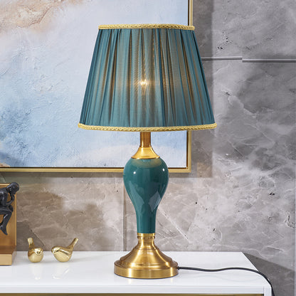 Bedroom Bedside Ceramic Table Lamp Warm Creative Living Room Study Household Lamps