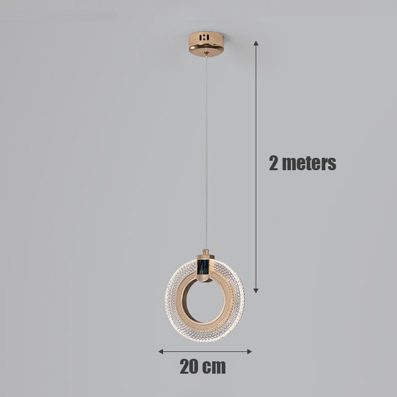 Zinc Alloy Acrylic LED Pendant Light - Minimalist