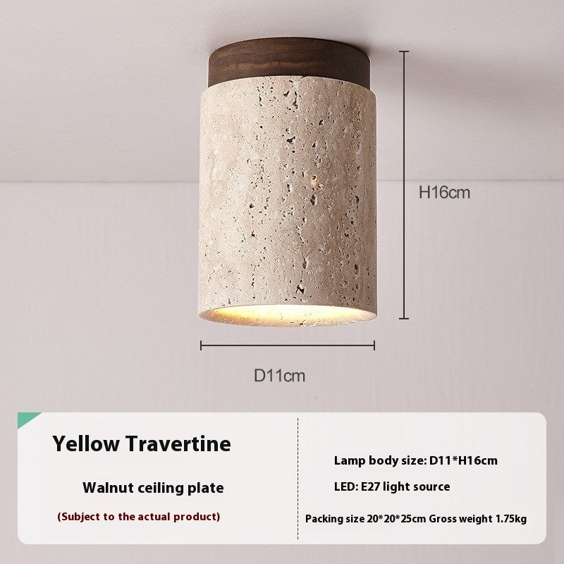 Silent Wind Aisle Balcony Yellow Hole Black Cave Stone Ceiling Light