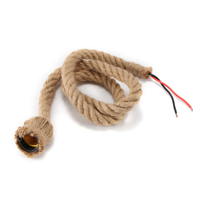 Vintage Rope Pendant Lamps E27 Pendant Light Base