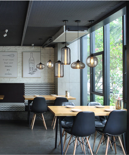 Nordic Creative Glass Chandelier Cafe