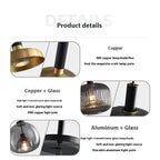Modern Minimalist Glass Single Pendant Light