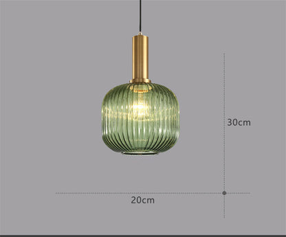 Bedroom Bedside Simple Bar Glass Chandelier Retro Lamps