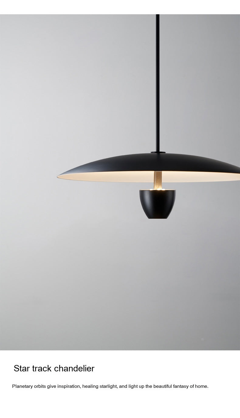 Modern Minimalist Black Pendant Chandelier