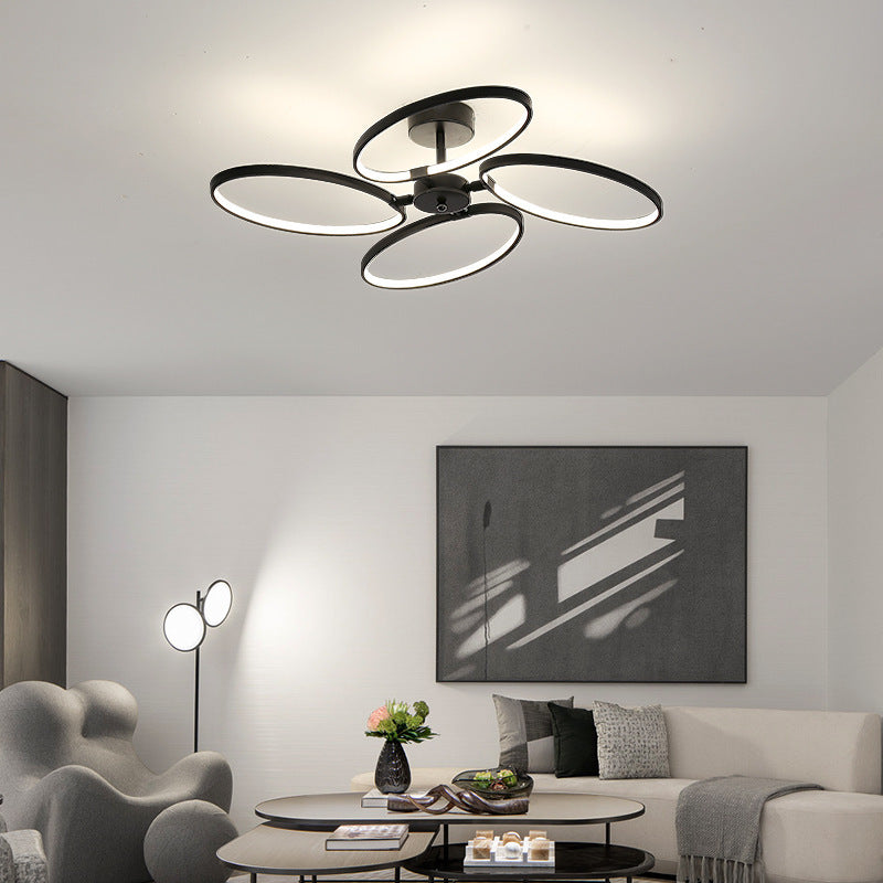 New Modern Minimalist Creative Personality Ring Led Chandelier