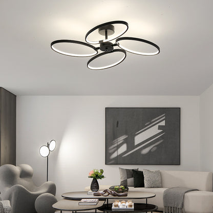New Modern Minimalist Creative Personality Ring Led Chandelier