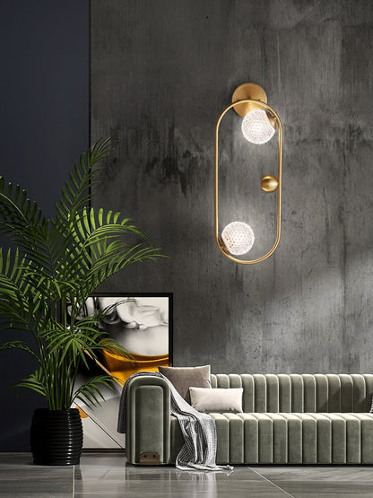 Light Luxury Copper Wall Lamp Modern Minimalist Bedroom Bedside