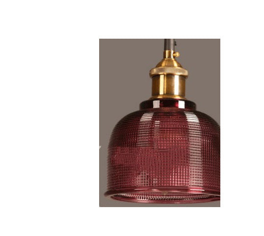 Crystal Glass Candy Color Lampshade Chandelier