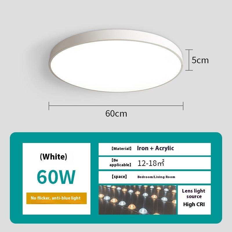 Led Ceiling Light Simple Living Room Round Nail Lamp For Domestic Use