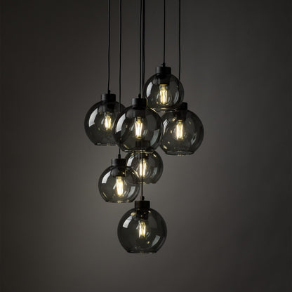 CUBUS Graphite Glass Scandinavian Pendant Light 7