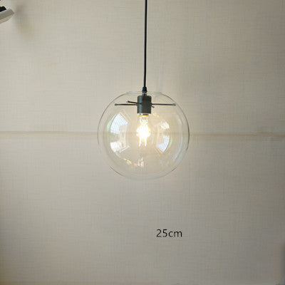 Nordic Postmodern Minimalist Transparent Glass Chandelier