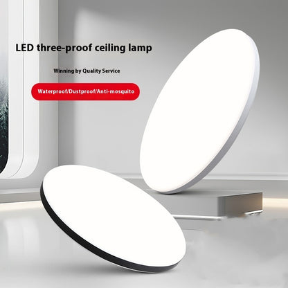Led Three-proof Ceiling Lamp Round Simple Balcony Light