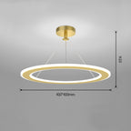 Modern Iron Circular LED Ceiling Chandelier