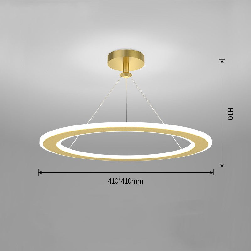 Modern Iron Circular LED Ceiling Chandelier
