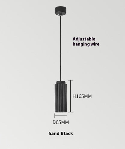 Modern Minimalist Creative Dining Room Bar Room Living Room Plum Tube Single-head Droplight