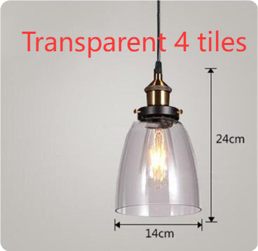 Nordic Industrial Glass Pendant Chandelier
