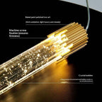 Crystal Round Ring Pendant Light Modern Bedside