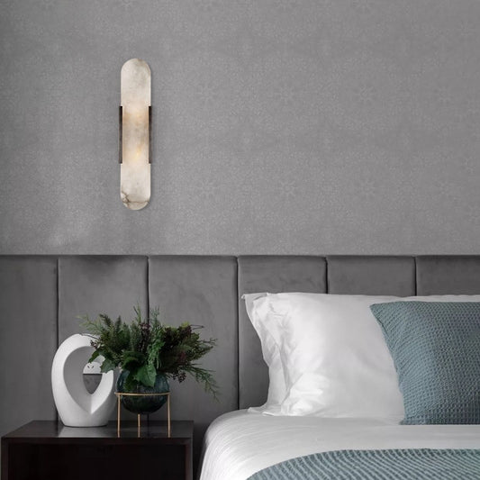 Modern Marble Wall Sconce Black Gold