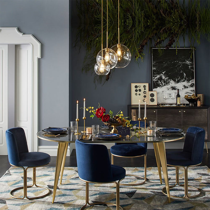 New Nordic living room bedroom bedside glass chandelier