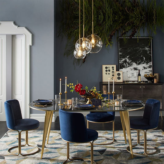 New Nordic living room bedroom bedside glass chandelier