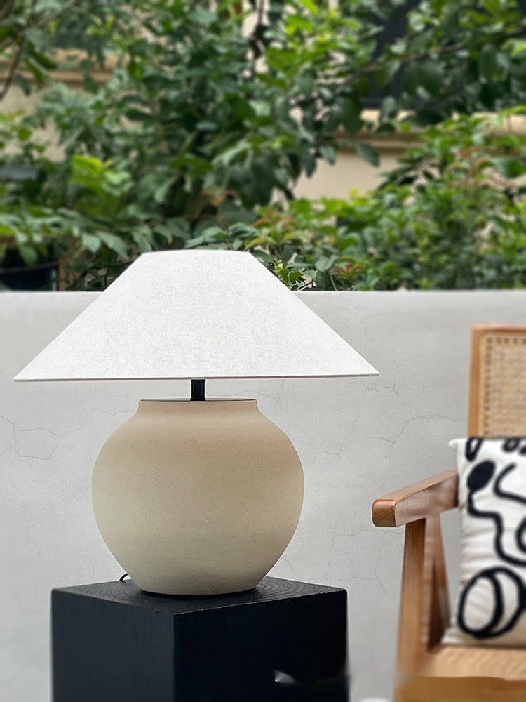 Pottery Pot RETRO Study Room Decoration Bedroom Bedside Lamp