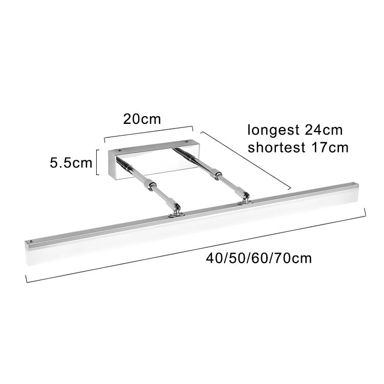 Led Mirror Headlight Retractable Adjustable Lamp Bathroom