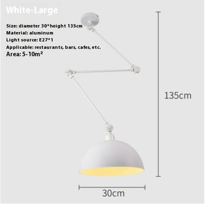 Simple And Adjustable Lamp Creative Dining Room Bedroom Collapsible Chandelier