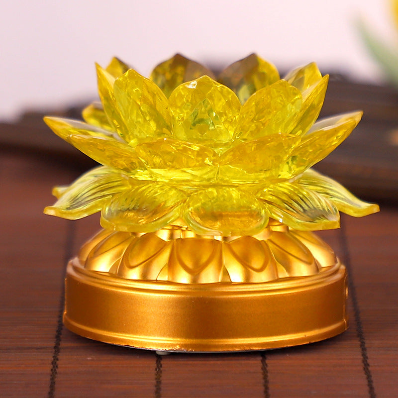 Blessing Lotus Lamp Buddha Front Ornaments